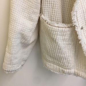 Zara Jackets & Coats - Zara Ivory Lined Jacket with Pockets Zara Jackets & Coats - Zara Ivory Lined Jacket with Pockets